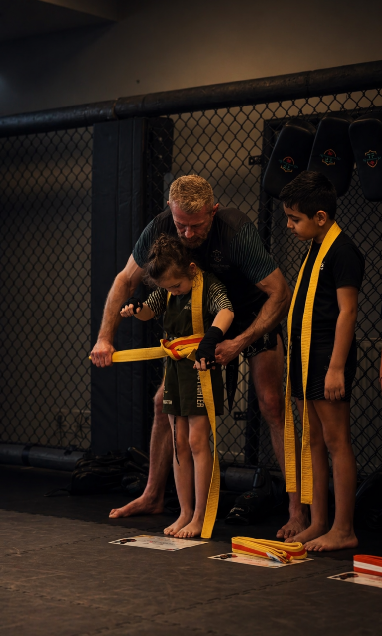 remise des diplome apres avoir reussi l examen de ceinture realiser par l equipe taunus fighter